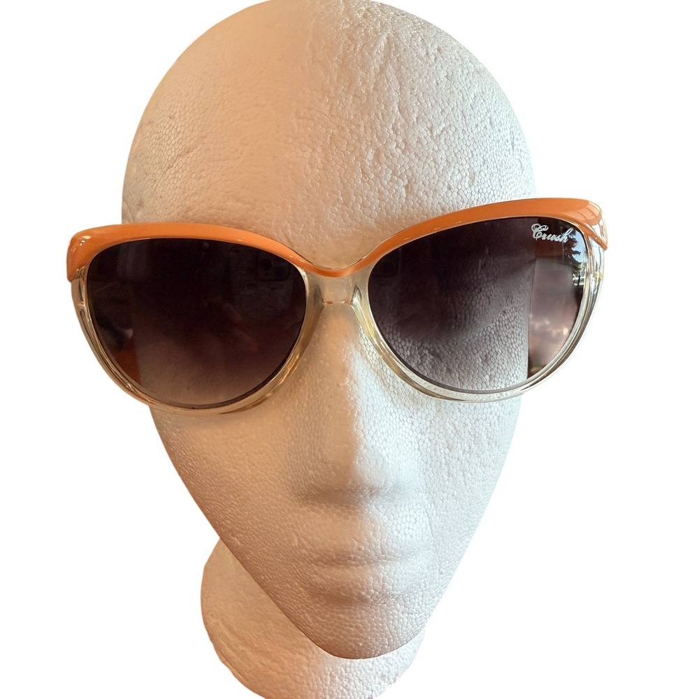 Crush Cat Eye Sunglasses Orange Cream Gradient Lens Retro Oversized Fashion